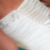 back of the bride's dress